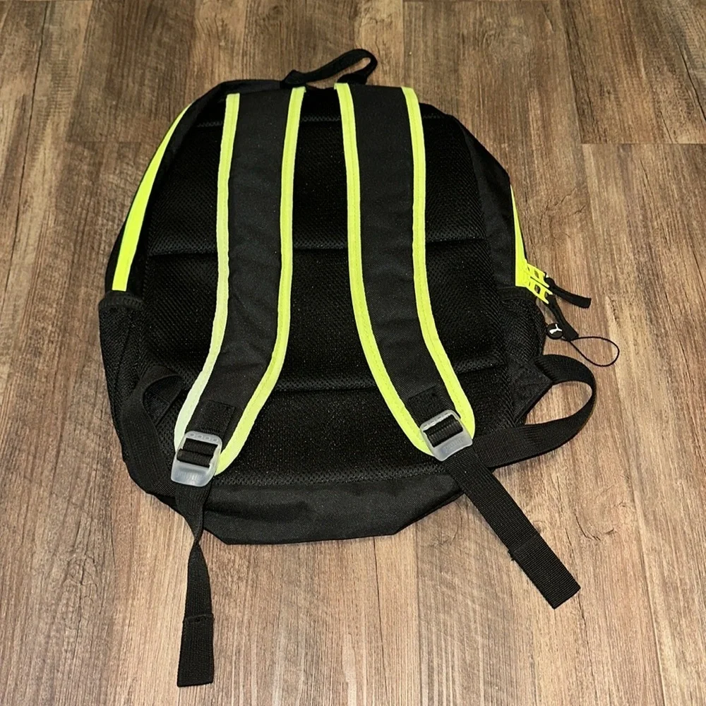 PUMA Gray/Black/Lime Green Backpack NWOT‎